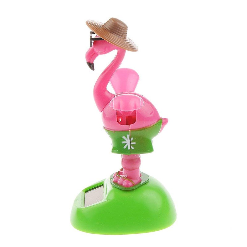 KODORIA 2pcs Solar Powered Car Toy Animal Solar Powered Dancing Dolls Dancing Cactus Crane Home Car Ornament Kids Toys Gifts - Image 4